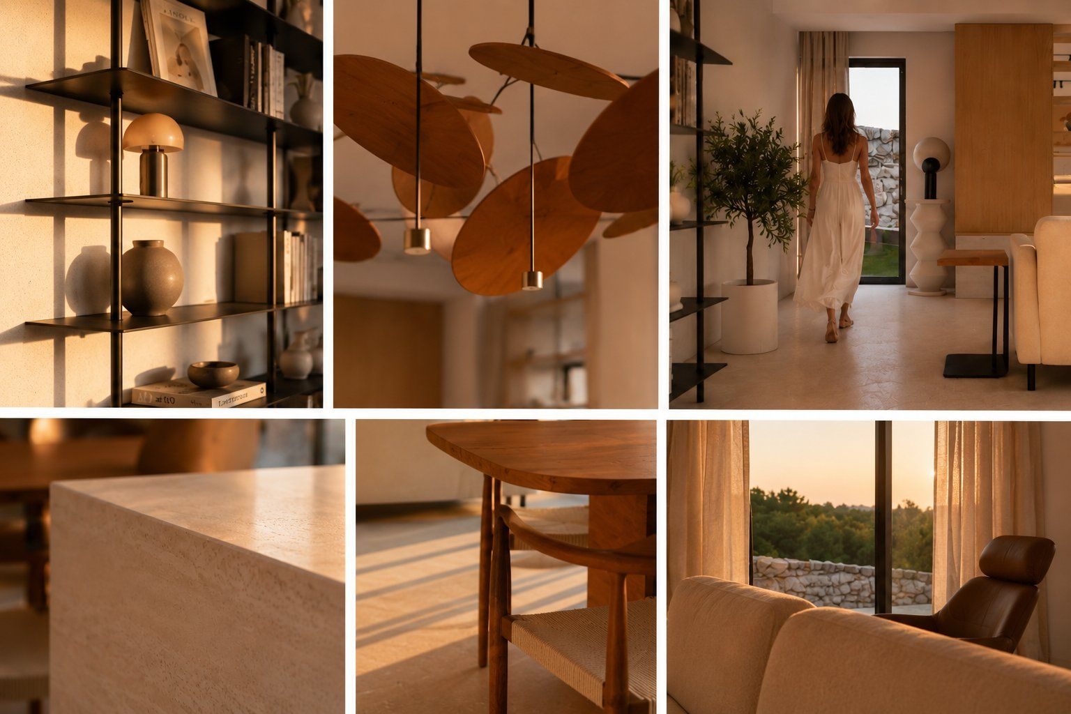 The gramophone in the house, lit by evening light